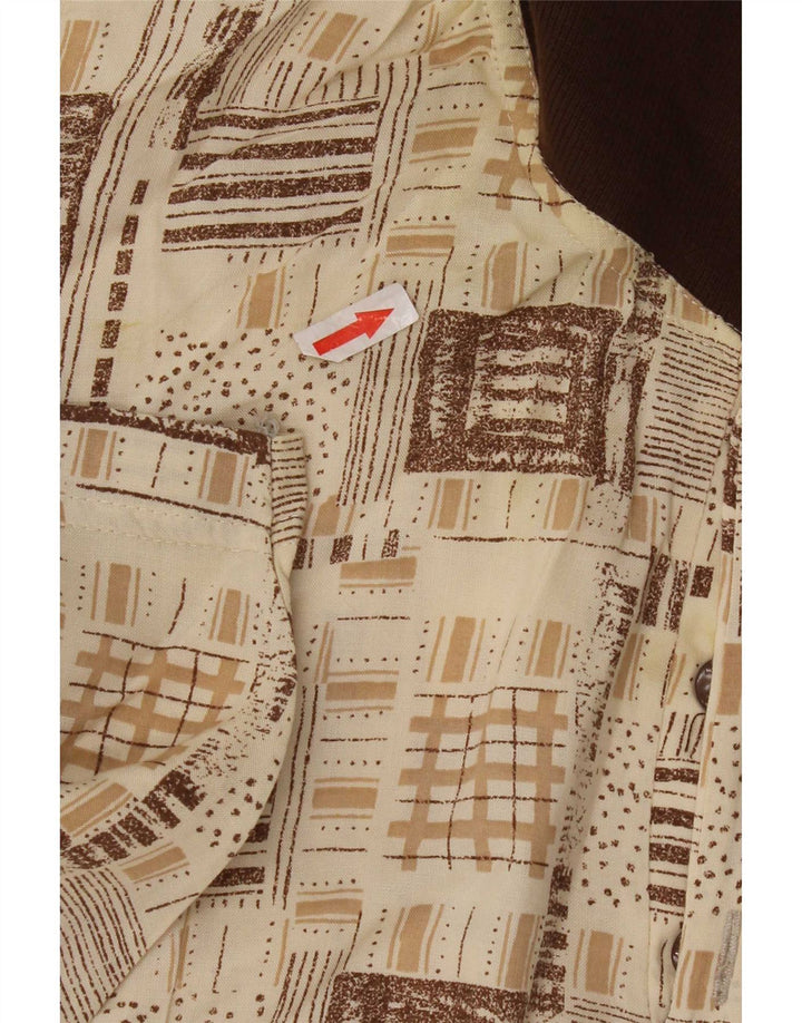 Vintage herre poloshirt XL Beige Viscose