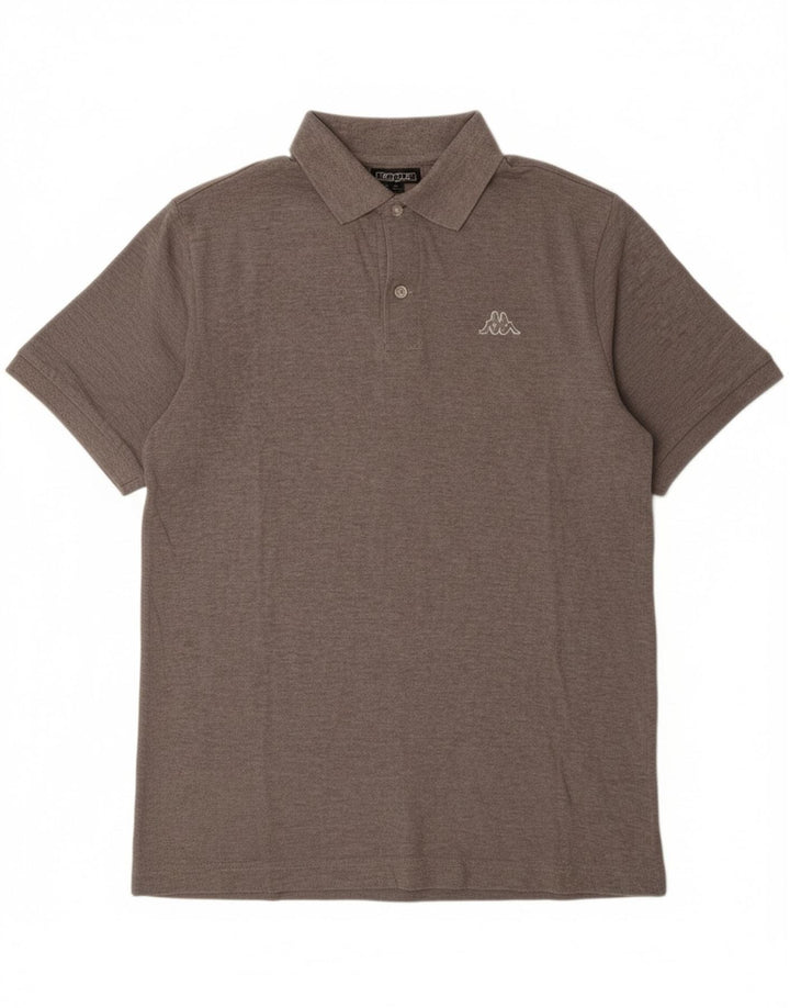 KAPPA Mens Polo Shirt Medium Grey Cotton Vintage Kappa and Second-Hand Kappa from Messina Hembry 