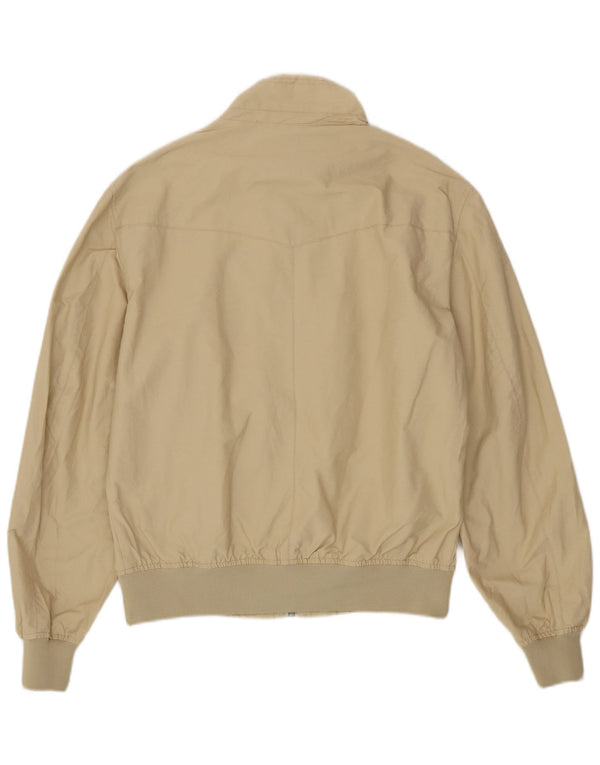 Refrigue Herre Bomber Jacket UK 40 Stor Beige Bomuld