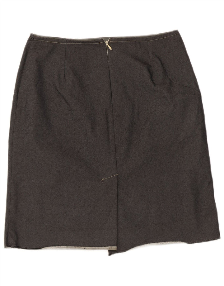 Max & Co. Pencilnederdel til kvinder UK 8 Small W28 Grå Acetat