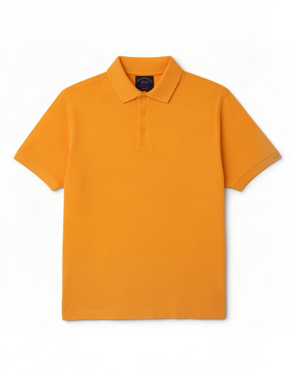 Paul & Shark herre poloshirt lille gul bomuld