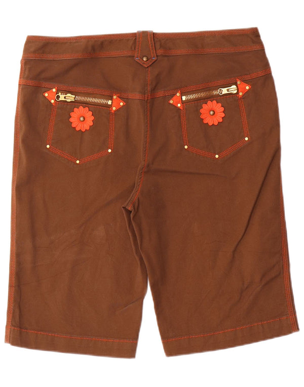 Fay Womens Casual Shorts IT 46 Large W32 Brun Bomuld