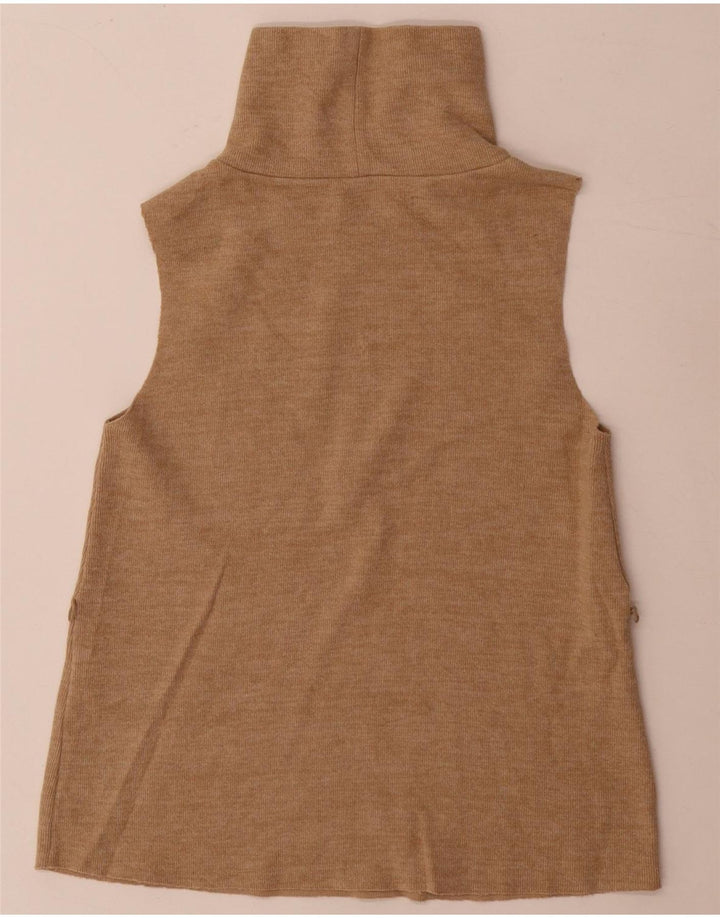 Zara Damevest Top UK 8 Small Beige Bomuld