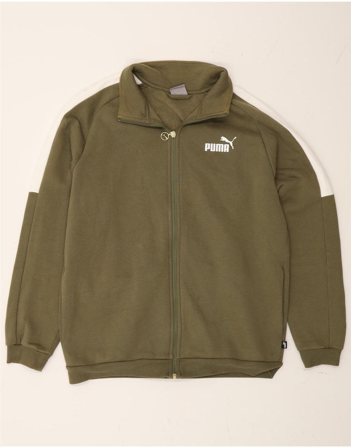 Puma Træningsdragt til mænd Topjakke Medium Khaki Colourblock Bomuld