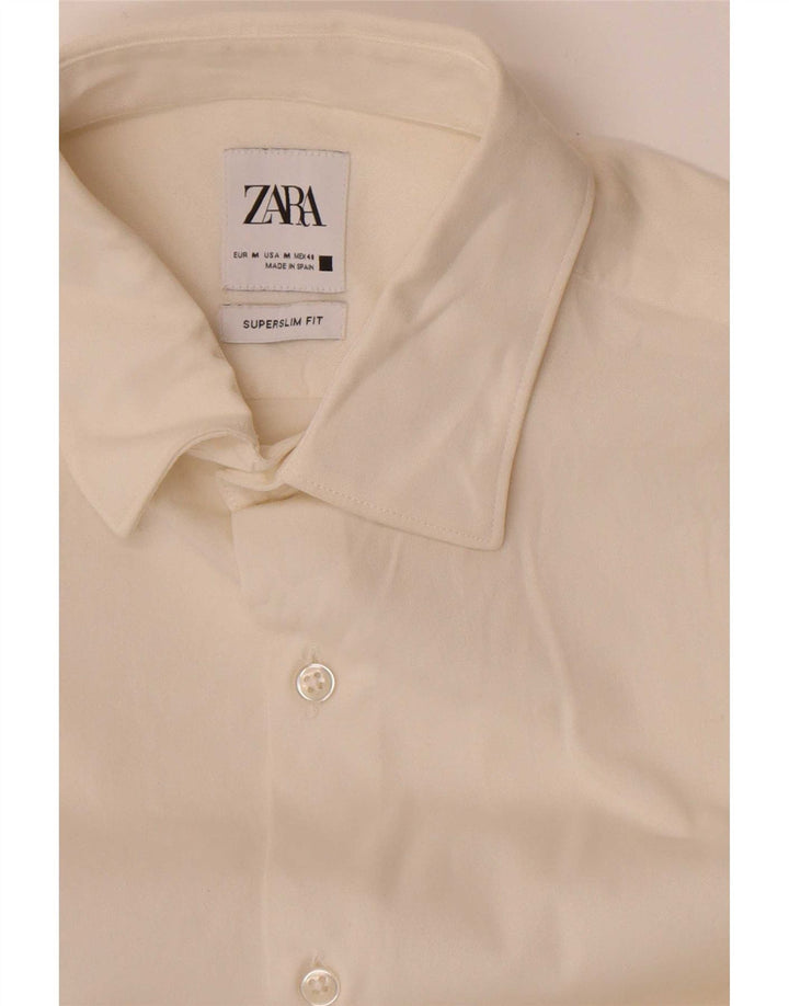 Zara Herre Super Slim Fit skjorte Medium Off White