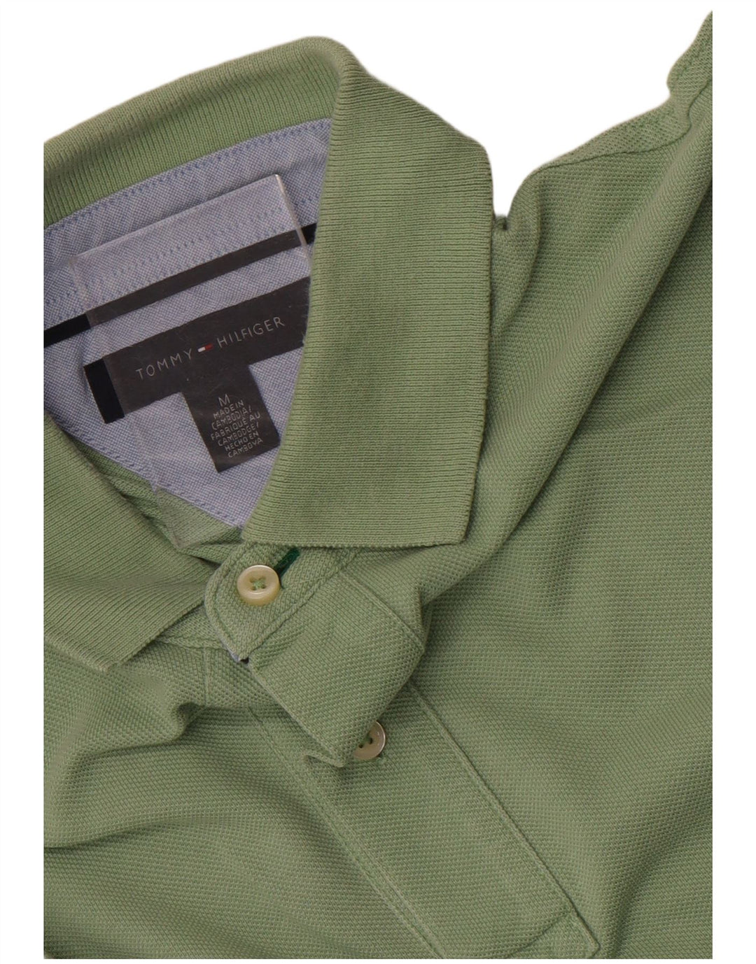 Tommy Hilfiger Herre Polo Shirt Medium Green