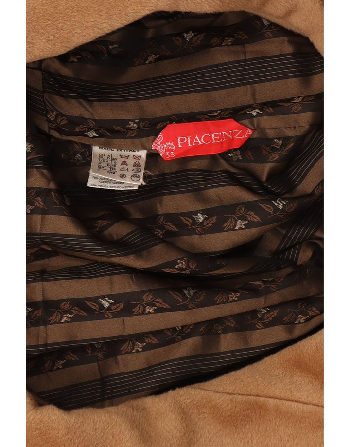 Piacenza Dame 3/4 ærmet overfrakke UK 12 Medium Beige Uld