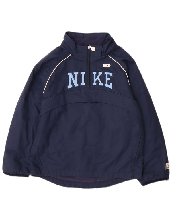 Nike Boys Oregon grafisk anorakjakke 8-9 år Lille marineblå polyester