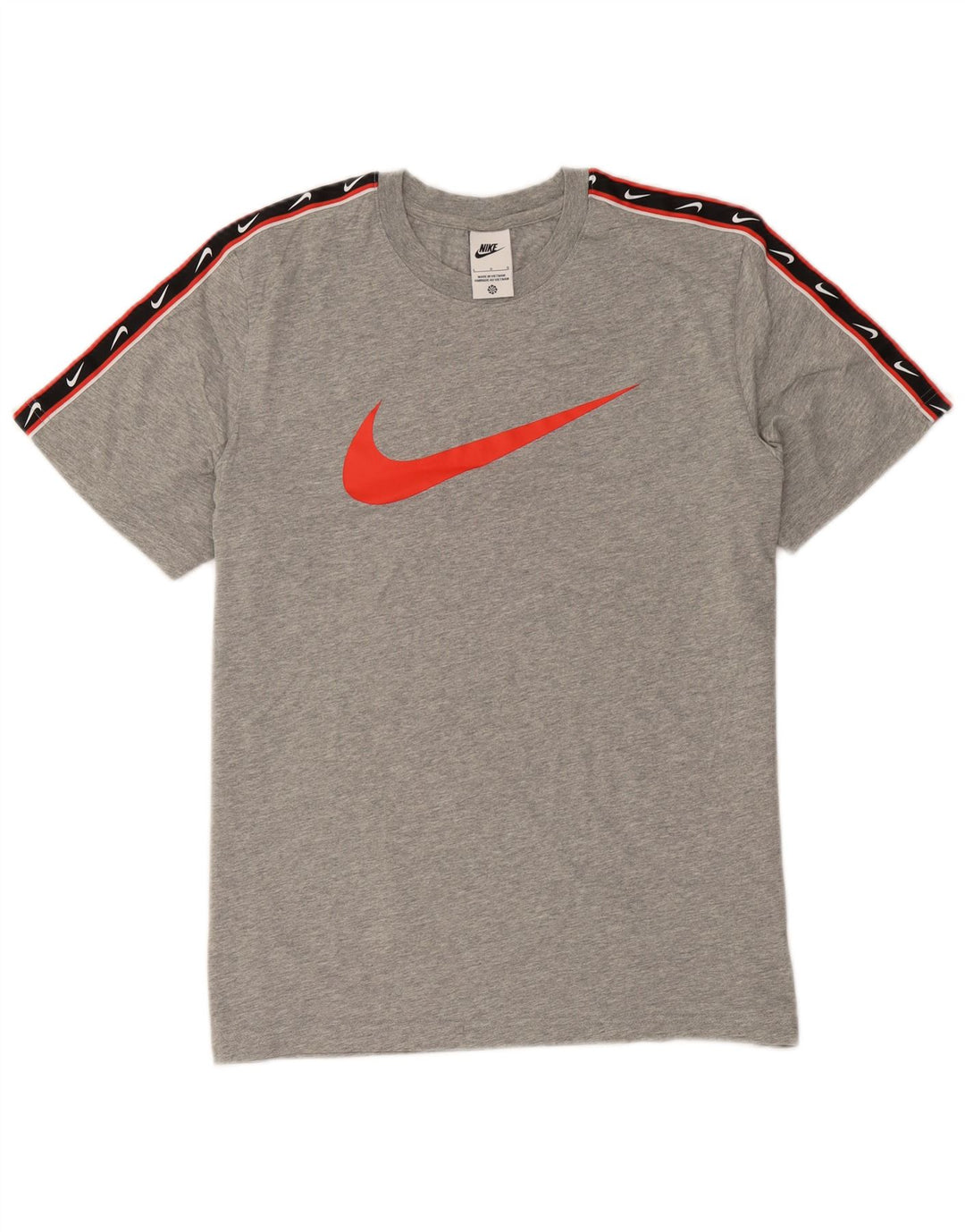 Nike Herre grafisk T-shirt Top Stor grå Colourblock Bomuld