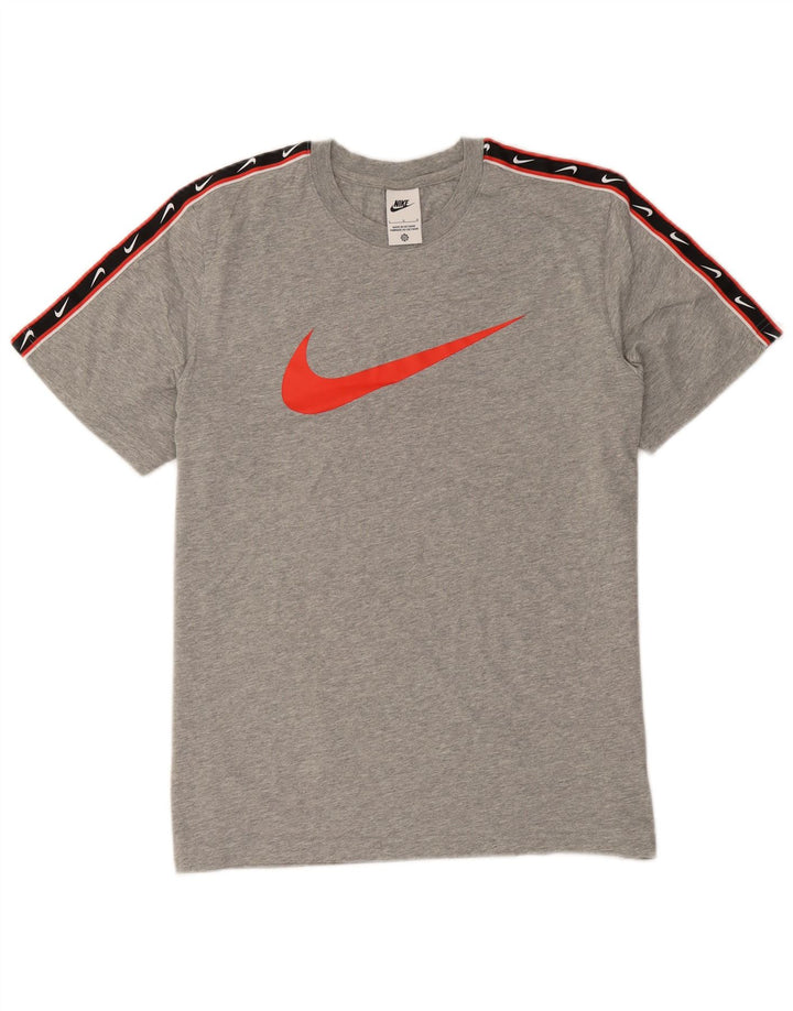 Nike Herre grafisk T-shirt Top Stor grå Colourblock Bomuld