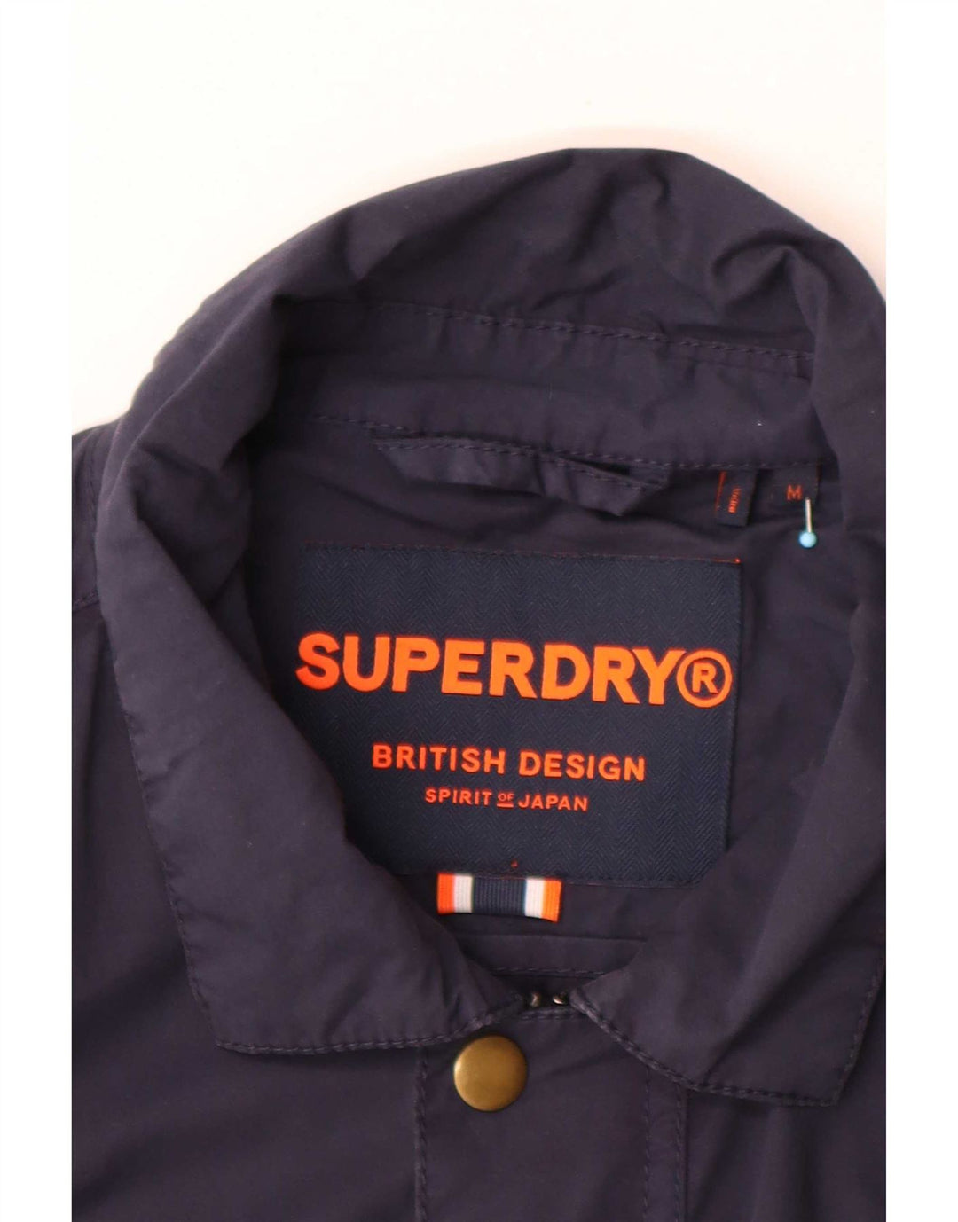 Superdry Herre Utility Jacket UK 38 Mellem marineblå bomuld