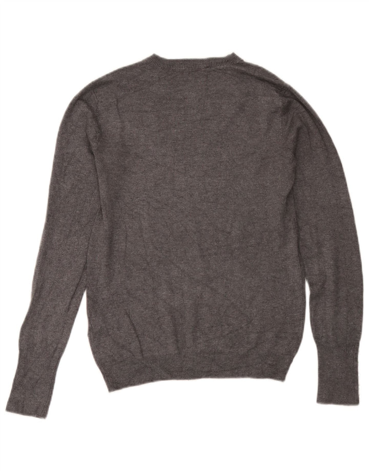 Zara Dame sweater med rund hals DK 12 Medium Grå Viscose