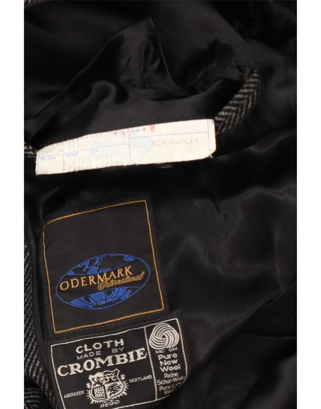 Crombie Herre Overfrakke UK 42 XL Grå Sildebensuld
