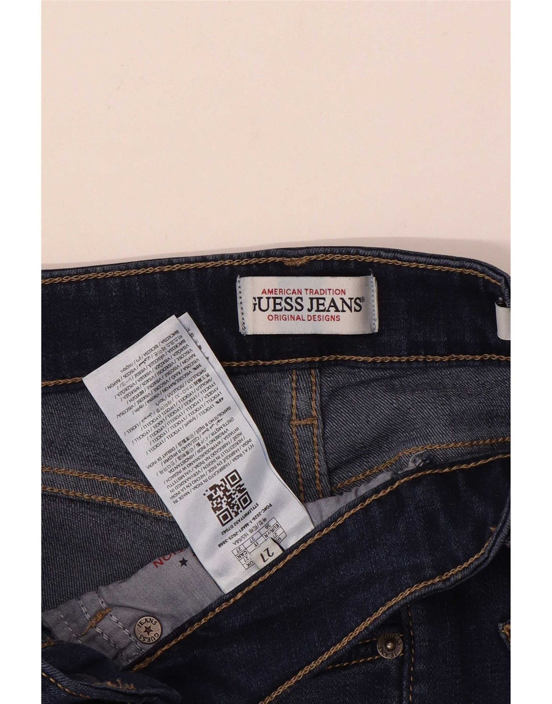 Guess Dame Slim Jeans W27 L27 Blå Lyocell