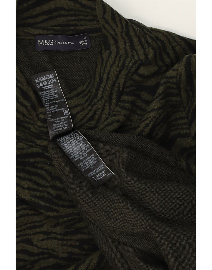 Marks & Spencer Langærmet teltkjole til kvinder DK 12 Mellemgrøn