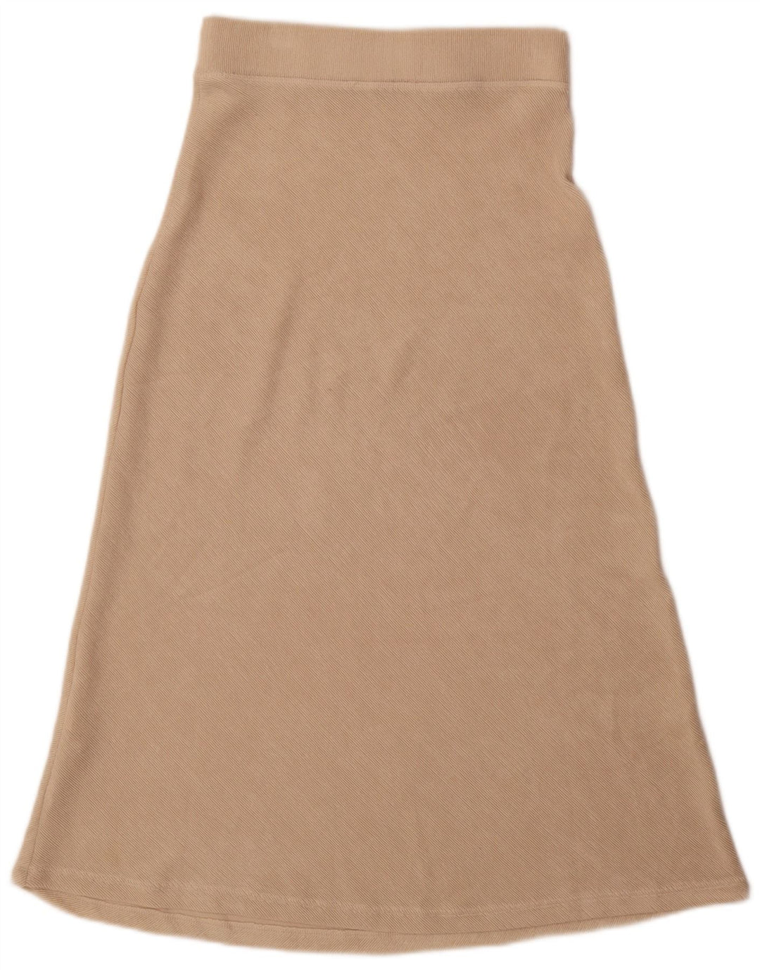 Zara A-linje nederdel med høj talje til kvinder Medium W28 Beige polyester