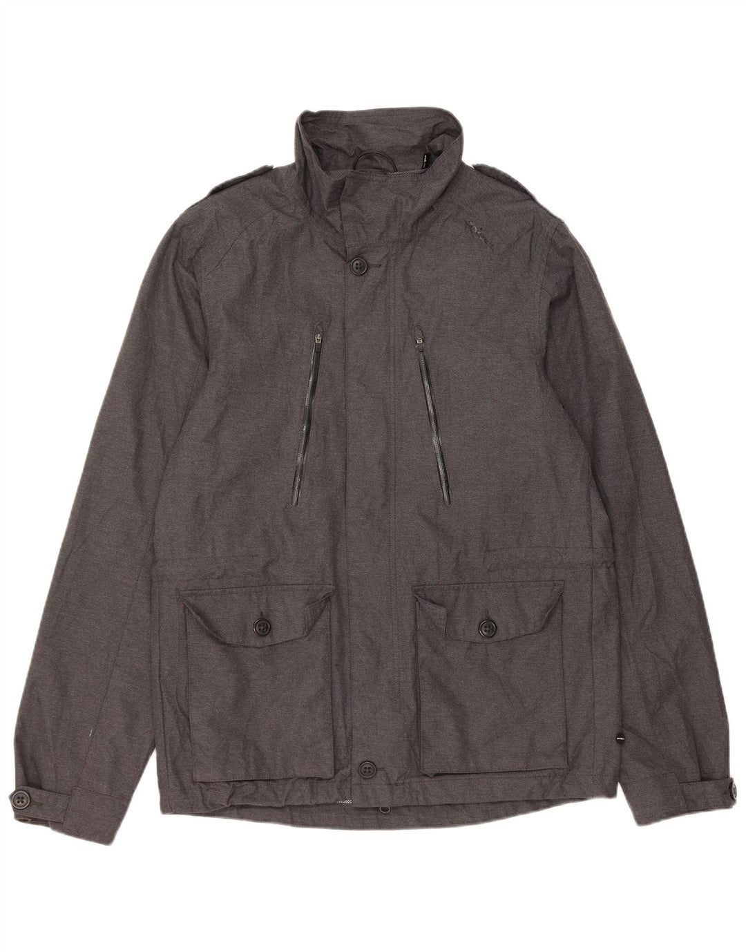 O'Neill Herre Military Utility Jacket UK 38 Medium Grey Polyester