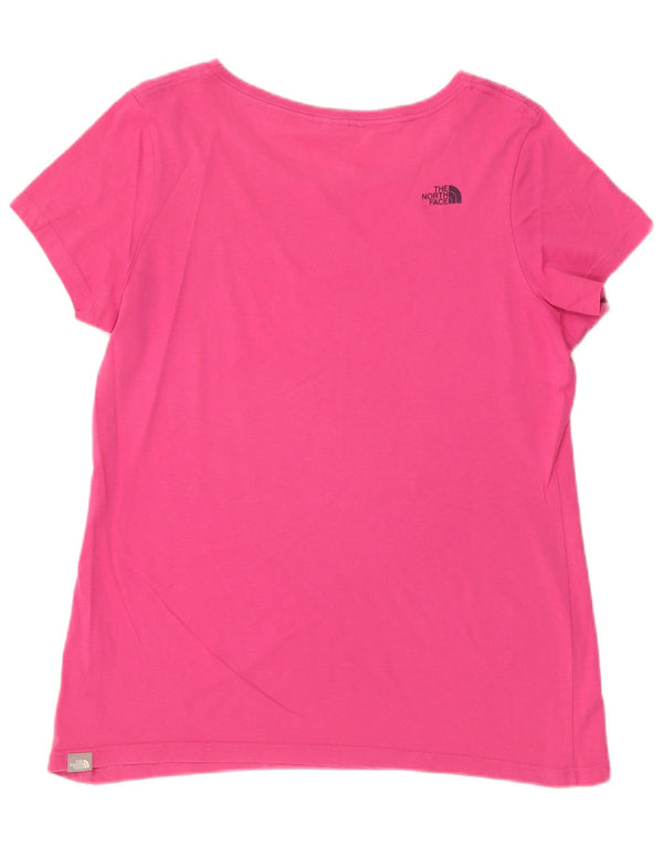 The North Face Kvinders Grafisk T-Shirt Top UK 18 XL Pink