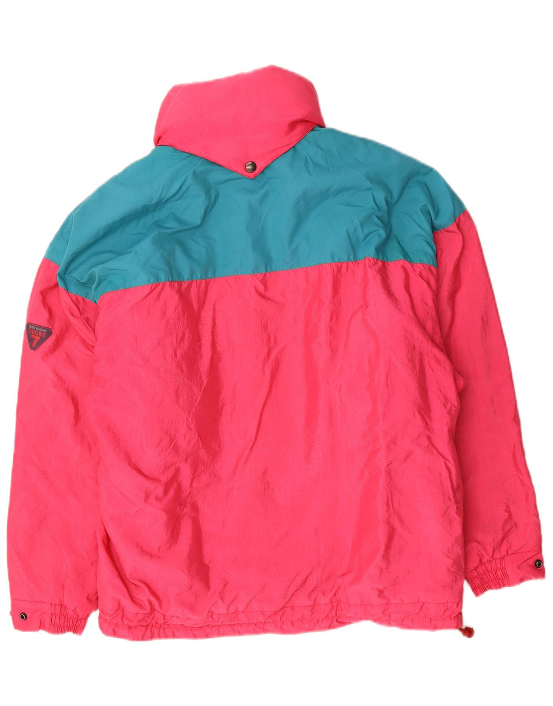 Degre 7 Dame Oversized Skijakke IT 44 Medium Pink Colourblock Polyamid