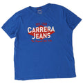 Carrera Herre Grafisk T-Shirt Top XL Blå Bomuld