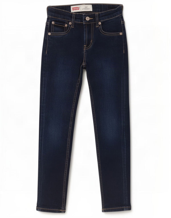 Levi's Boys 519 Extreme Skinny Jeans 7-8 år W24 L22 Marineblå Bomuld