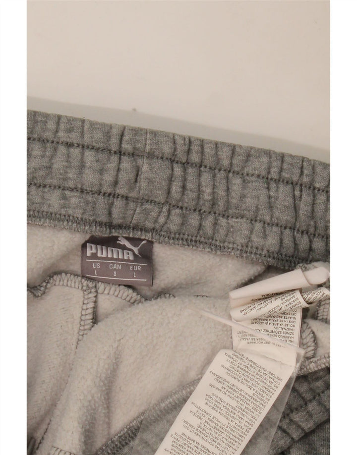PUMA Træningsdragt bukser til mænd Joggers Large Grå Flecked Bomuld