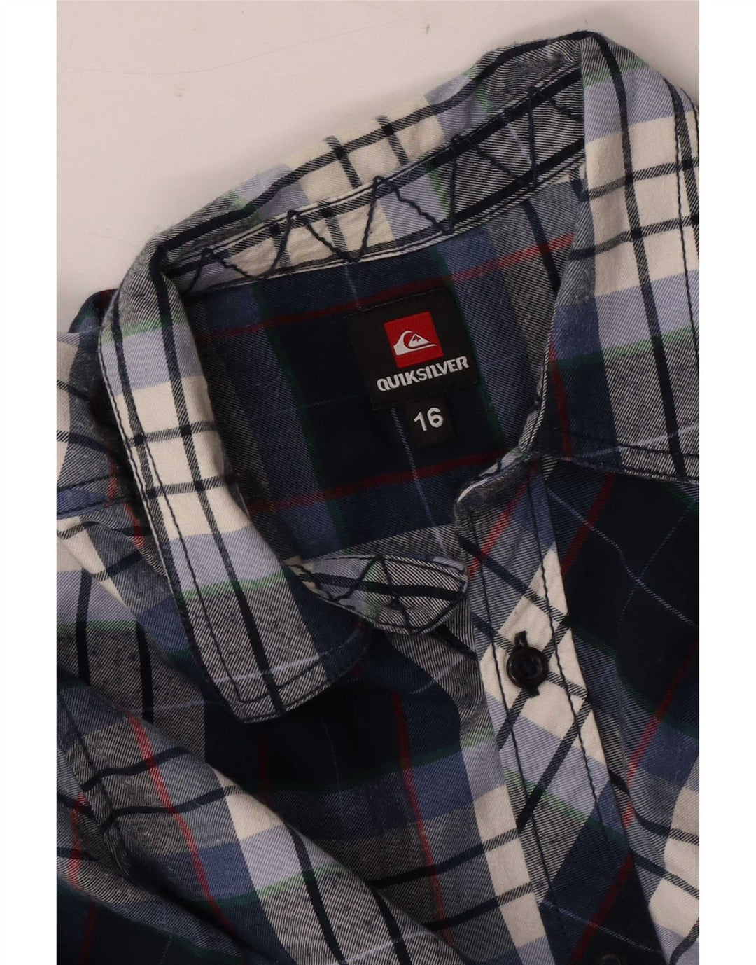 Quiksilver drenge flannelskjorte 15-16 år marineblå ternet