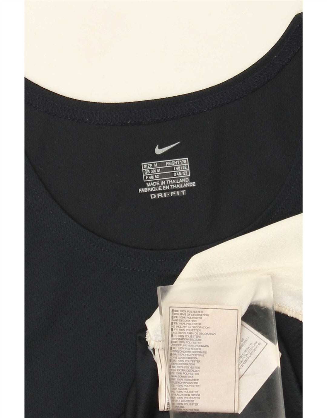 Nike Herre Dri Fit Vest Top Medium Marineblå Colourblock Polyester