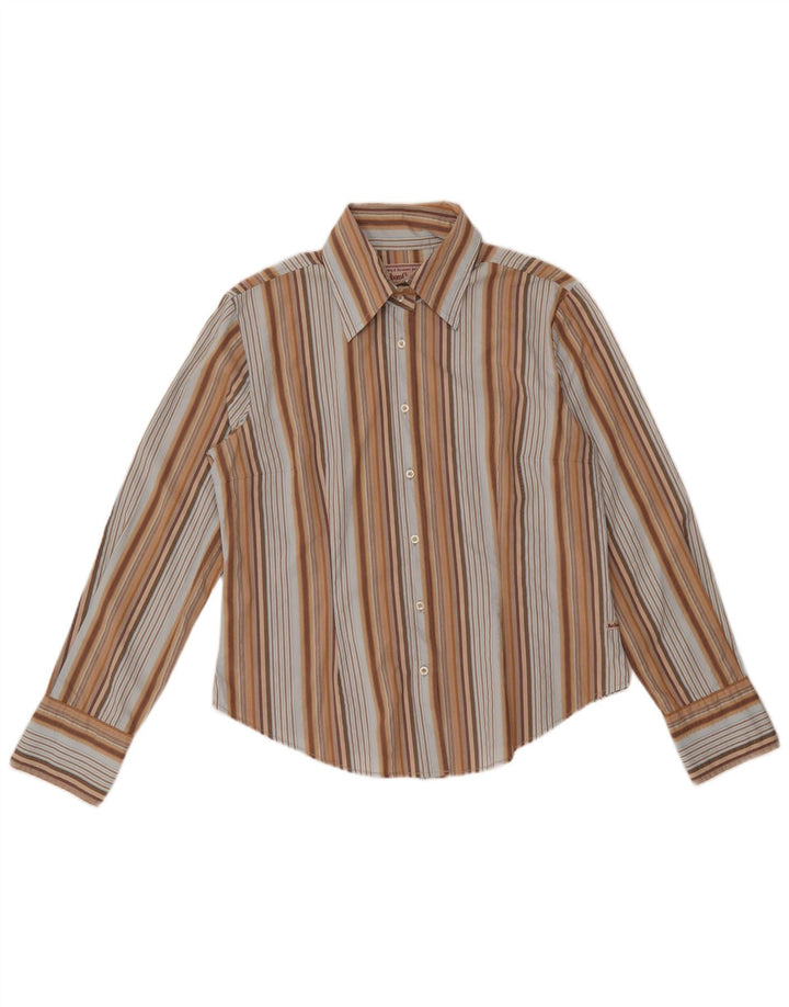 MARLBORO CLASSICS Dame Slim Fit skjorte UK 18 XL Flerfarvet stribet