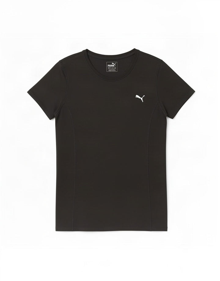Puma Dame T-Shirt Top UK 10 Small Black Polyester