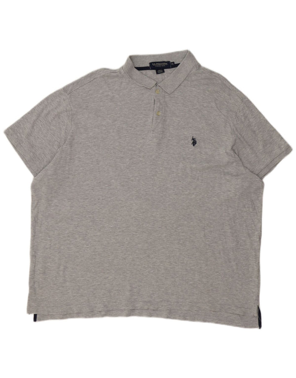 U.S. Polo Assn. Herre poloshirt 3XL grå bomuld
