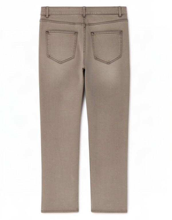 Marks & Spencer Dame Regular Cropped Jeans UK 12 Medium W30 L25 Grå