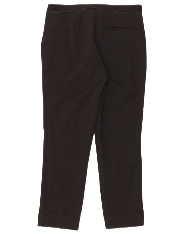Marks & Spencer Dame Crop Casual Bukser UK 12 Medium W30 L24 Sort