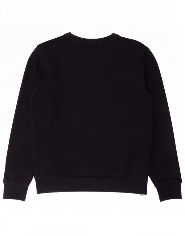 Calvin Klein Jeans Dame Grafisk Sweatshirt Jumper UK 14 Medium Navy Blue