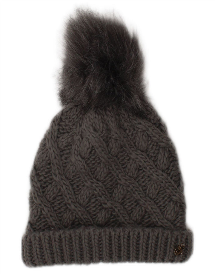 Trussardi Damestrik Bobble Hat One Size Grå Akryl Vinter