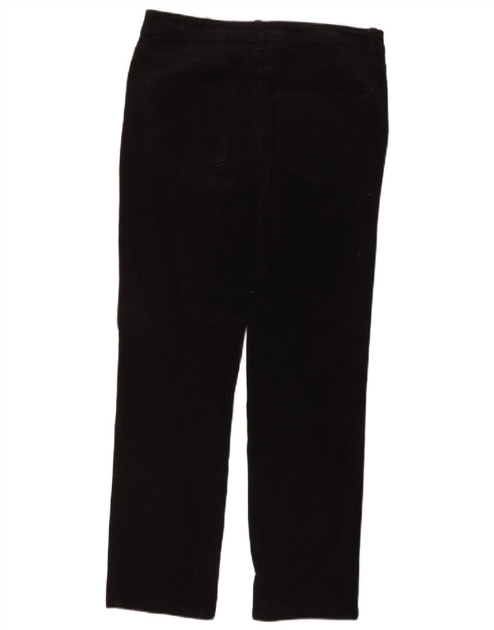 Marks & Spencer Damefløjlsbukser UK 12 Medium W32 L27 Sort