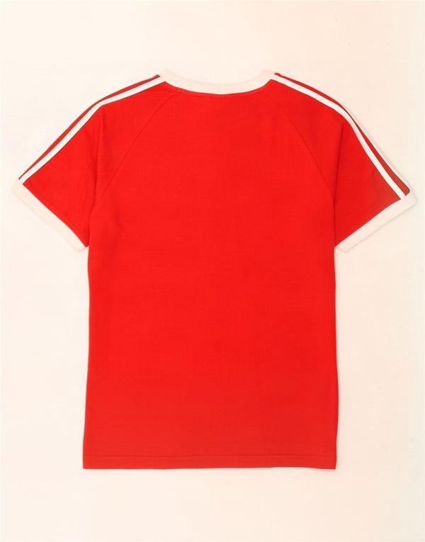 Adidas Herre T-Shirt Top Medium Rød Bomuld