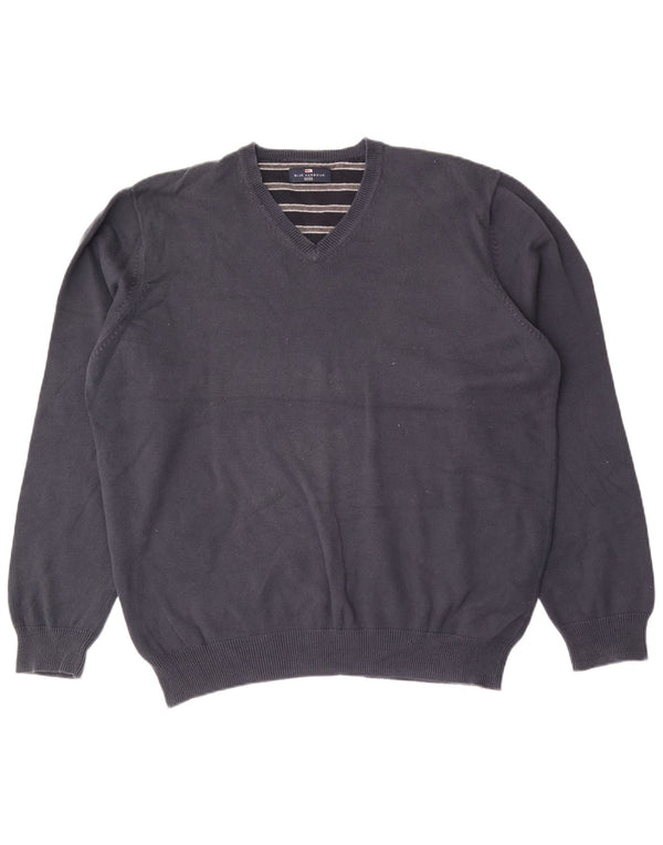 Marks & Spencer Herre Blue Harbor V-hals sweater Large Navy Blue