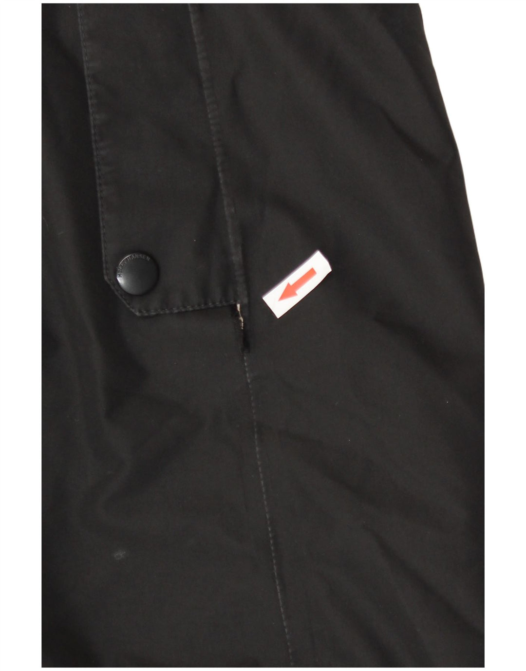 Helly Hansen Dame Hooded Parka Jacket UK 14 Large Black Nylon