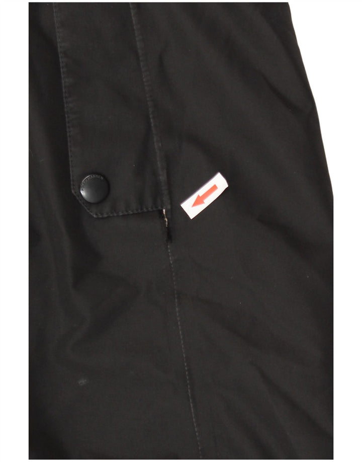 Helly Hansen Dame Hooded Parka Jacket UK 14 Large Black Nylon