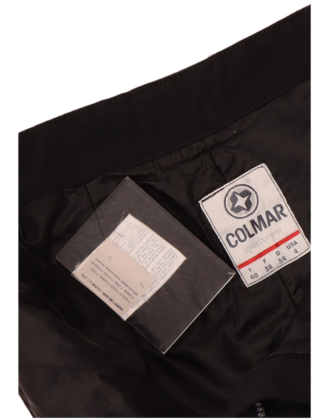 Colmar Dame Cargo Windbreaker Bukser IT 40 Small W24 L29 Sort Nylon