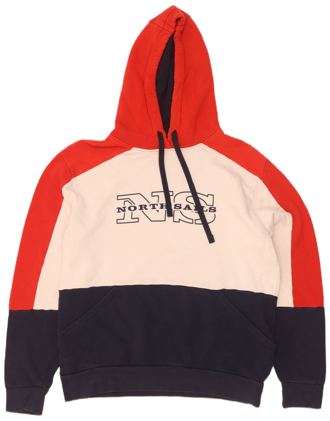 North Sails Herre grafisk hættetrøje Jumper Stor flerfarvet Colourblock