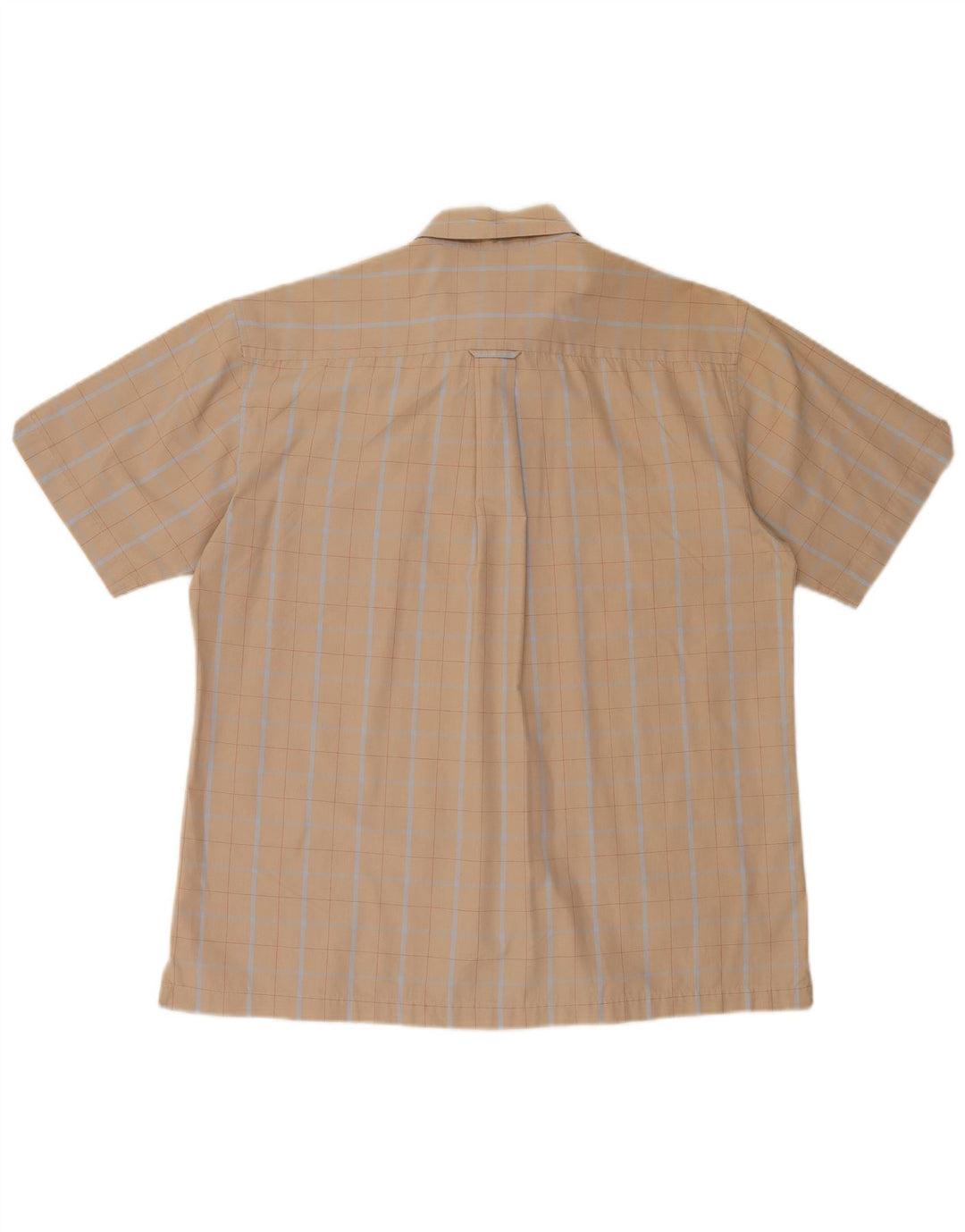 Ben Sherman Kortærmet Herreskjorte Stor Beige Ternet