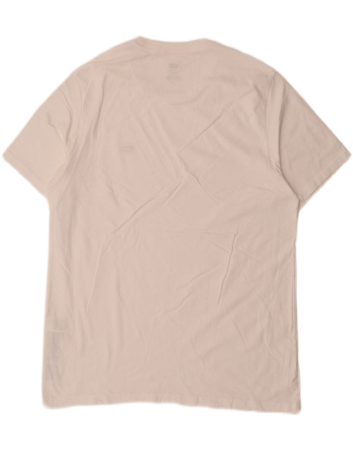 Levi's Herre Standard T-Shirt Top Stor Hvid Bomuld