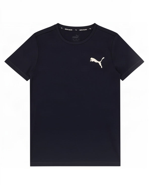 Puma Boys T-Shirt Top 11-12 år Navy Blue Polyester