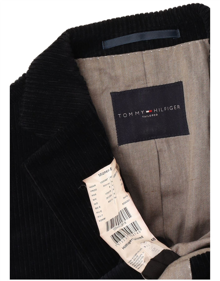Tommy Hilfiger Herre 2-knaps Corduroy Blazer Jacket IT 48 Medium Navy Blue