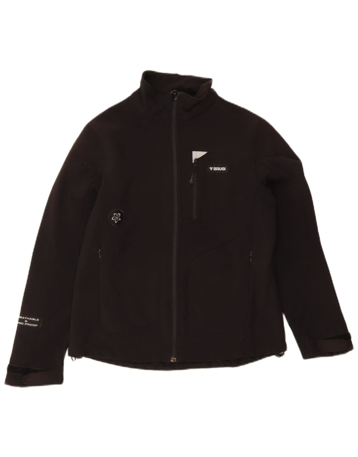 Brugi Dame Windbreaker Jacket UK 10 Small Black Polyamide