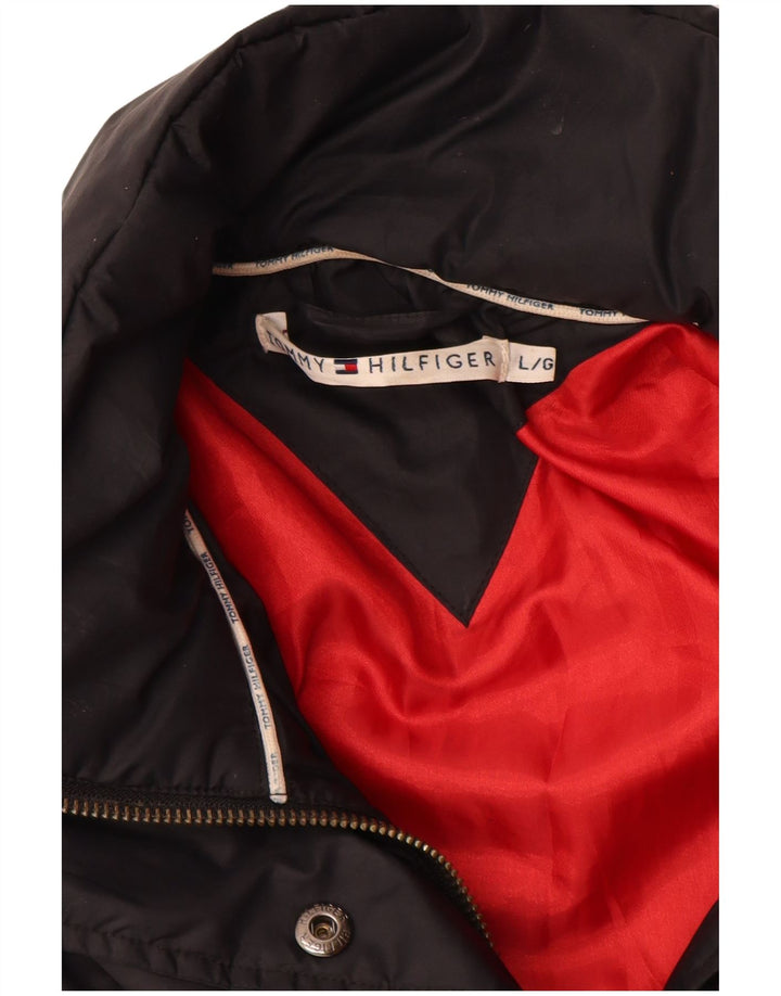 Tommy Hilfiger Dame Polstret Jakke UK 16 Stor Sort Polyester