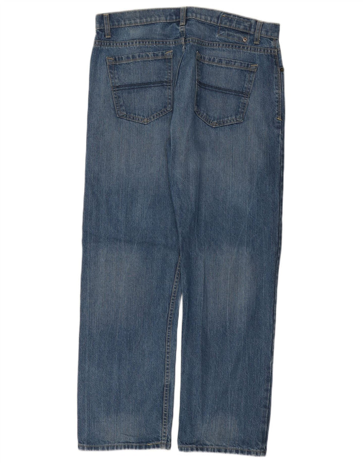 MARKS & SPENCER Herre Blue Harbor Straight Jeans W36 L29 Blue Cotton