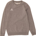 ADIDAS Boys Sweatshirt Jumper 13-14 Years  Grey Vintage Adidas and Second-Hand Adidas from Messina Hembry 
